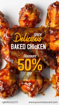 CHICKEN WINGS Instagram Story template