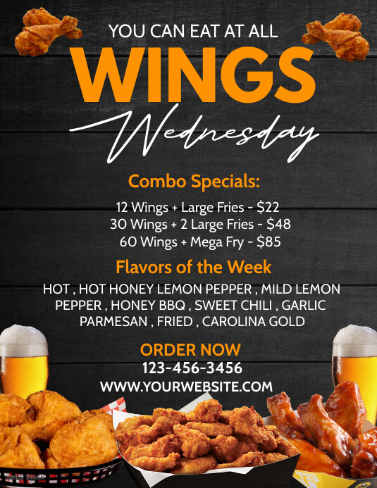 Chicken Wings Template PosterMyWall