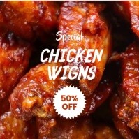 chicken wings template Square (1:1)