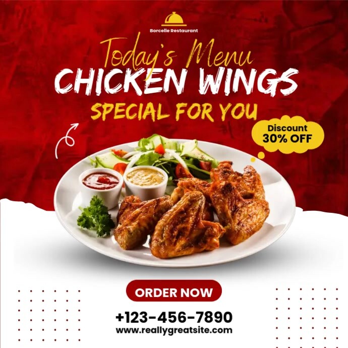 Chicken Wings Template PosterMyWall