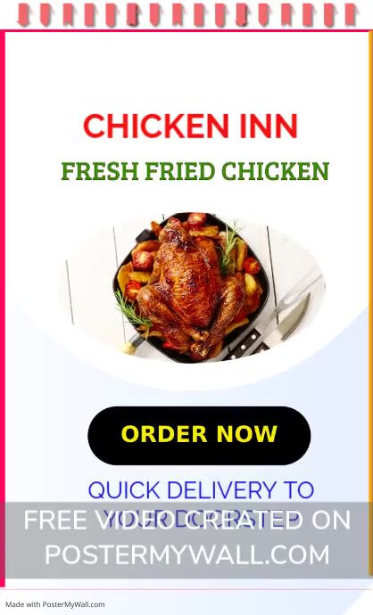 Copy of Chickenn Inn menu | PosterMyWall