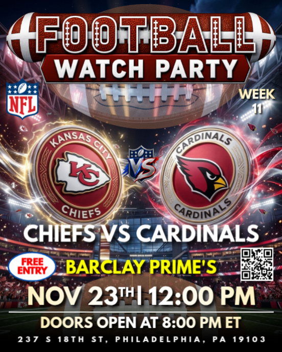 Plantilla de Football Watch Party | PosterMyWall