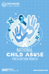 CHILD ABUSE PREVENTION Spanduk 4' × 6' template
