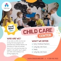 Child Care Instagram Video Square (1:1) template