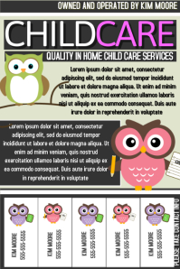 child care flyer template