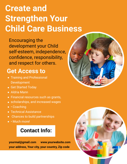 Child Care Template PosterMyWall