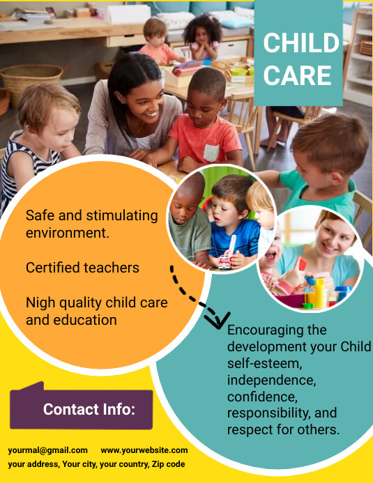 Child care template Flyer (Letter pang-US)