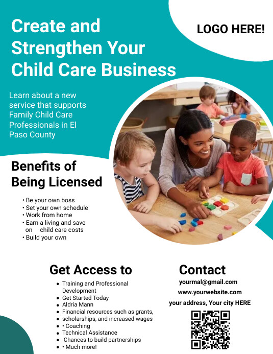 Child care template PosterMyWall