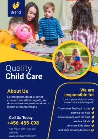 child daycare A4 template