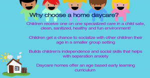 Child daycare home flyer Facebook Shared Image template