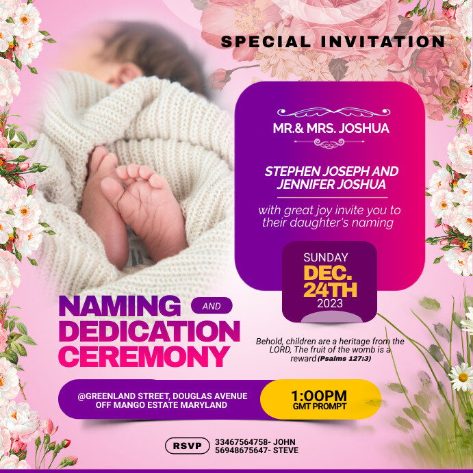 Child Dedication Lettering CHILD DEDICATION Template | PosterMyWall