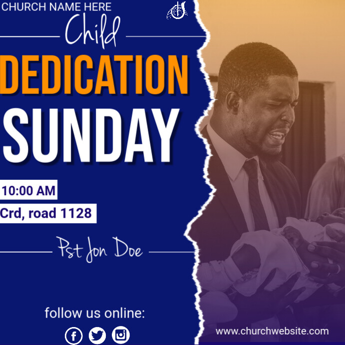 Dedication Posts Child dedication Template | PosterMyWall