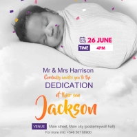 child dedication Instagram Post template