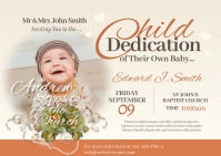 Child Dedication Flyer Postal template
