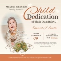 Child Dedication Instagram Video Post template