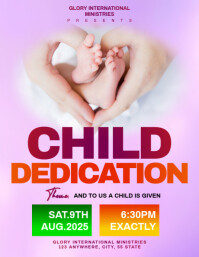 Baby Dedication Service A3 Template | PosterMyWall