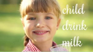 child drink milk YouTube-miniature template