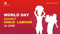 child labor day social media post Blog-Kopfzeile template