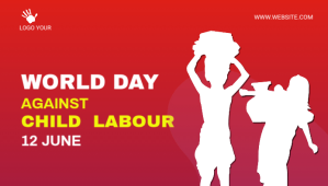 child labor day social media post Intestazione blog template