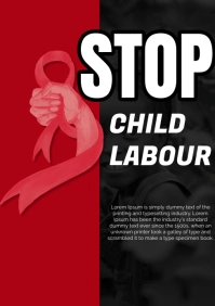 Child Labor Poster A1 template