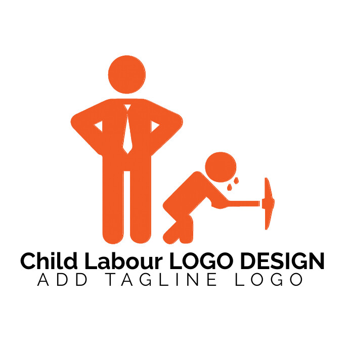 Child Labour Logo template