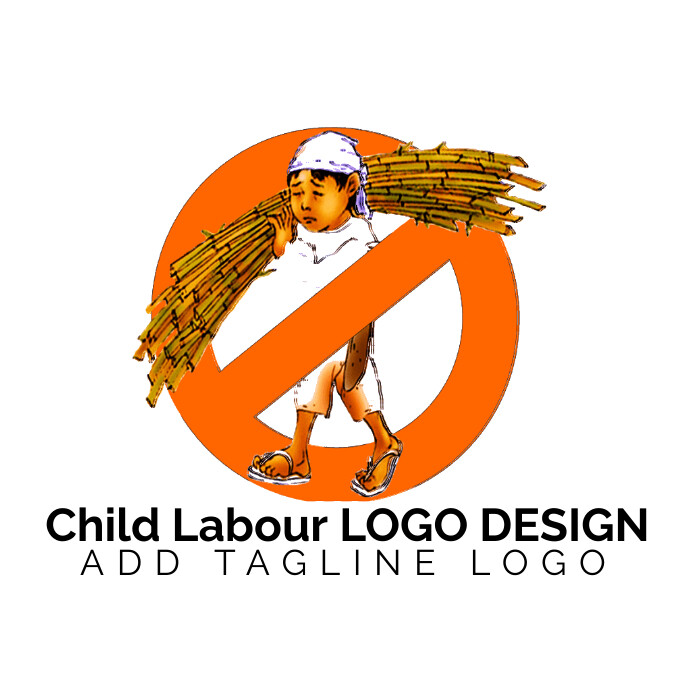 Child Labour Logo template
