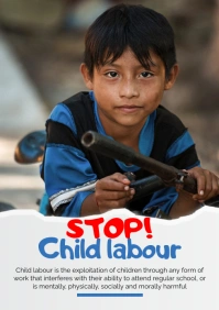 Child Labour Flyer A2 template