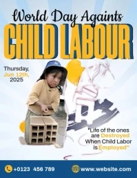 Child Labour Template Flyer (US Letter)