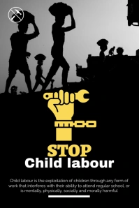 Child Labour Tumblr Graphic template