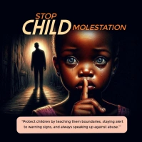 Child molestation Pos Instagram template