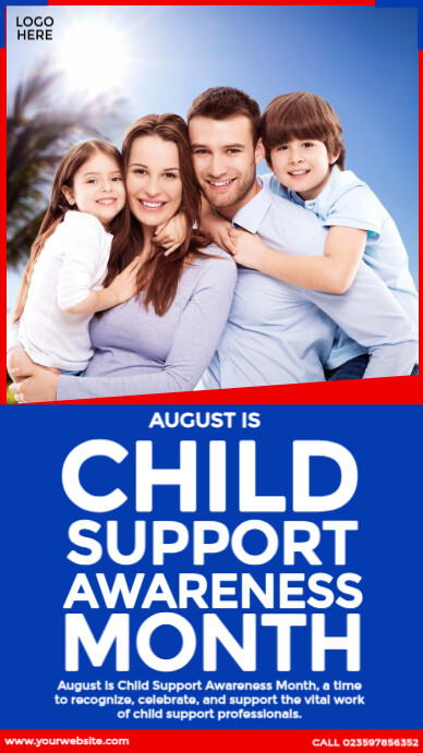 Child Support Awareness Month Ad Instagram-verhaal template