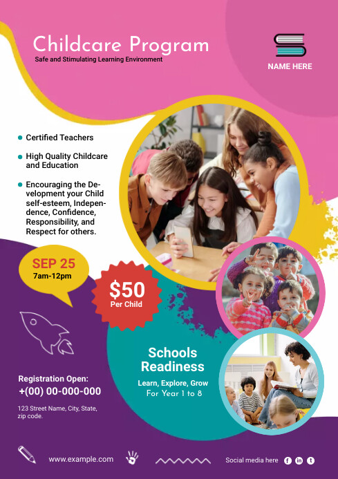 Childcare Program Template | PosterMyWall