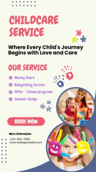 CHILDCARE SERVICE Instagram Story template