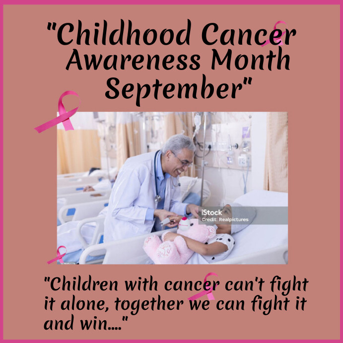 Copy of childhood cancer awareness month september | PosterMyWall