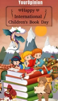 Children's book day Besigheidskaart template