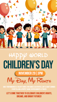 Children's day,event,party Instagram Story template