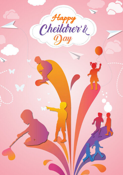 Children's Day Celebration A4 template