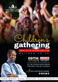 Children's Day Celebration Flyer Template A3