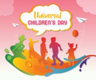 Children's Day Celebration Large Rectangle Rettangolo grande template