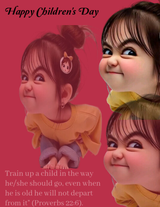 children's day Flyer (US Letter) template