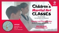 Children's Martial Arts Class Digital Display Video Facebook 封面视频 (16:9) template