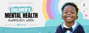Hvid Children's Mental Health Awareness Facebook-coverfoto Template
