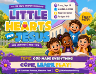 Children's Worship Event Flyer Template
