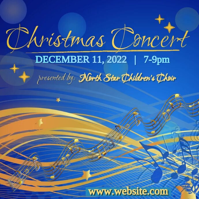Children's Christmas Concert Square (1:1) template