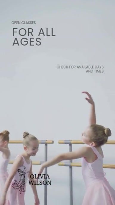 children's dance classes video Film TikTok template