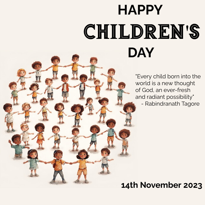 Children's day Post Instagram template