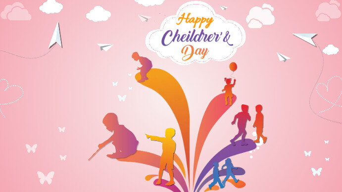 Children's day Digital Display 数字显示屏 (16:9) template