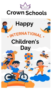 Children's day poster Digital Display (9:16) template