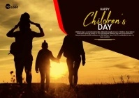 Children's day Template Postcard