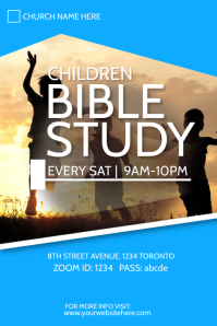 children bible study flyer Template | PosterMyWall